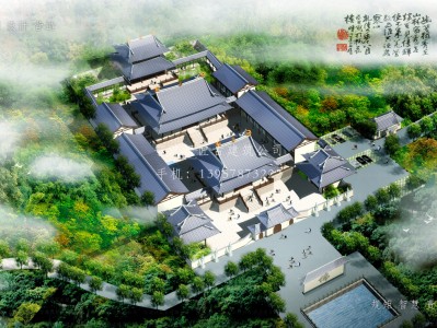 仙游依云寺建筑规划设计图