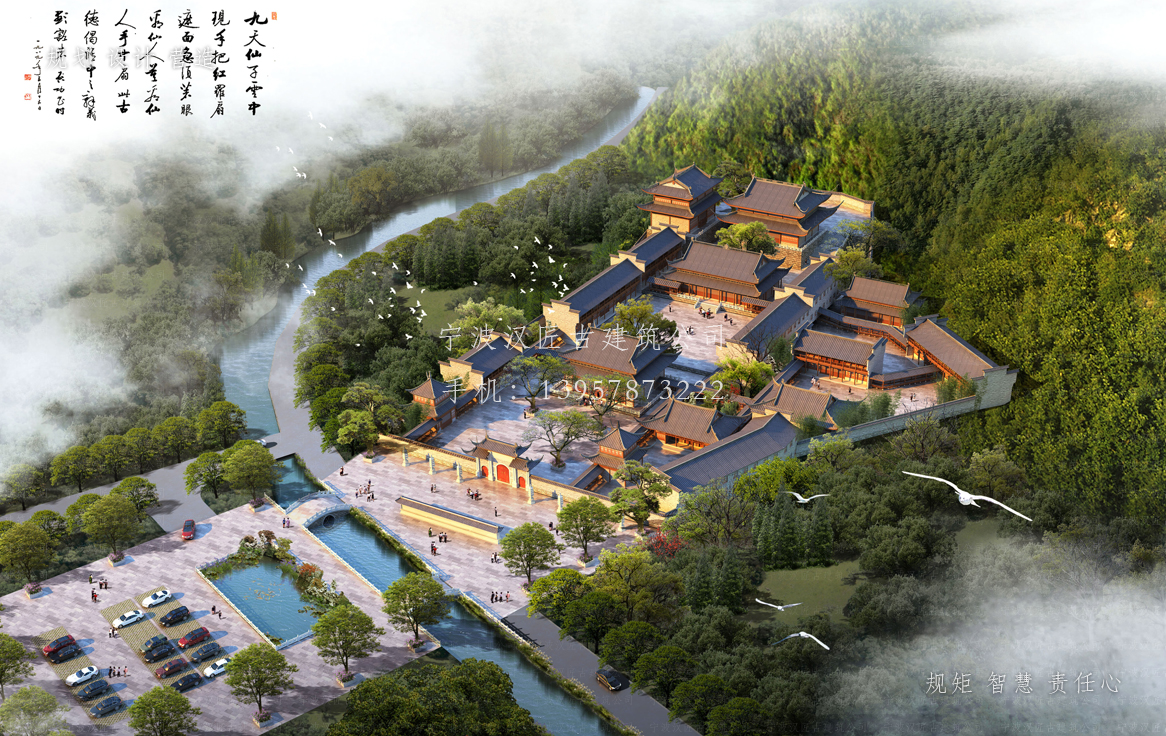 仙游资教寺总体建筑规划方案图
